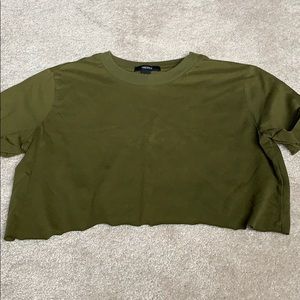 Dark Green Crop Top